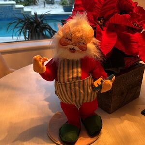 Annalee Santa toy maker - original Annalee made in America -1996